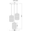 Jefrey Suspension Luminaires Globo Lighting Noir, 3 lumières