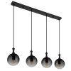 Dalton Suspension Luminaires Globo Lighting Noir, 4 lumières
