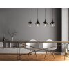 Dalton Suspension Luminaires Globo Lighting Noir, 4 lumières