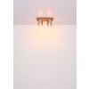 Underwood Plafonnier Luminaires Globo Lighting Bois foncé, Écru, 2 lumières