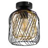 Dichti Plafonnier Luminaires Globo Lighting Noir, 1 lumière