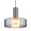 Grant Suspension Luminaires Globo Lighting LED Gris, 1 lumière