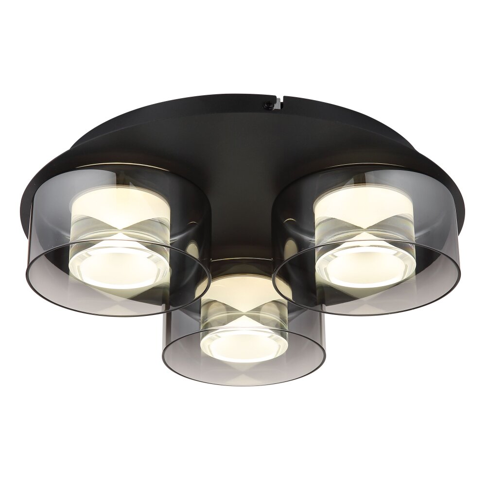 Belinda Plafonnier Luminaires Globo Lighting LED Noir, 1 lumière main product photo