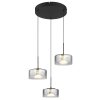 Belinda Suspension Luminaires Globo Lighting LED Noir, 1 lumière