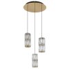 Stefanie Suspension Luminaires Globo Lighting LED Or, Noir, 1 lumière