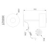 Trenton Lampe à poser Luminaires Globo Lighting LED Noir, 1 lumière