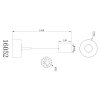 Trenton Suspension Luminaires Globo Lighting LED Noir, 1 lumière