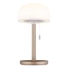 Lampe Champignon  Norman Lampe à poser Luminaires Globo Lighting LED Champagne, 1 lumière