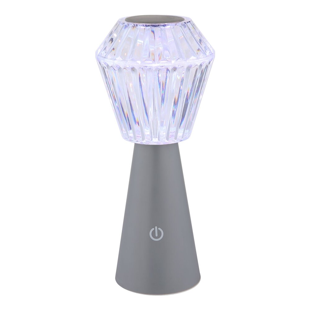 Polimi Lampe à poser Luminaires Globo Lighting LED Argenté, 1 lumière, Changeur de couleurs main product photo
