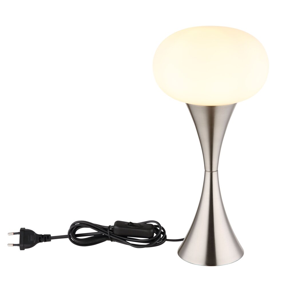 Lula Lampe à poser Luminaires Globo Lighting Nickel mat, 1 lumière