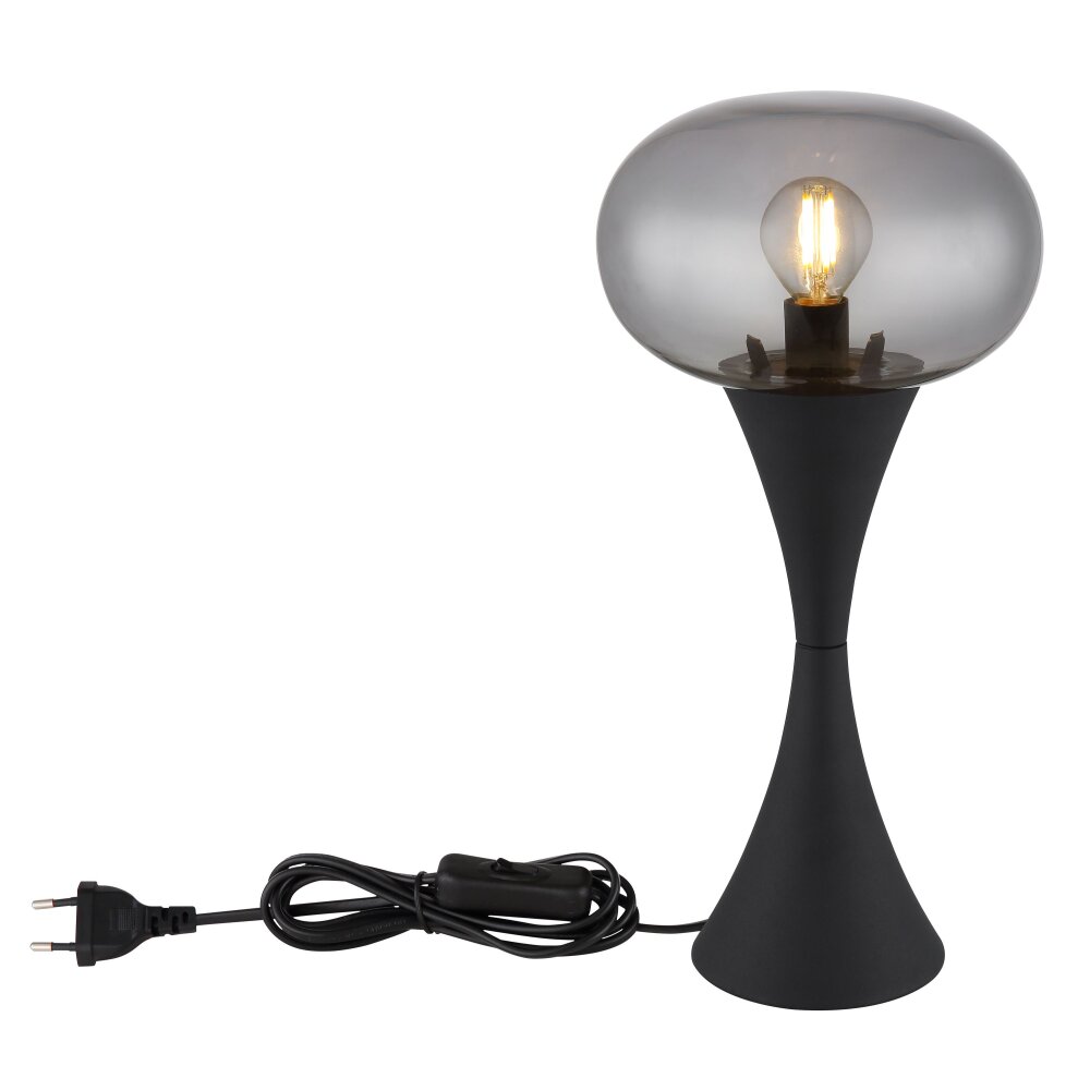 Lula Lampe à poser Luminaires Globo Lighting Noir, 1 lumière