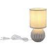 Sylas Lampe à poser Luminaires Globo Lighting Gris, 1 lumière