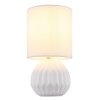 Sylas Lampe à poser Luminaires Globo Lighting Blanc, 1 lumière