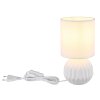 Sylas Lampe à poser Luminaires Globo Lighting Blanc, 1 lumière