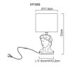 Hermes Lampe à poser Luminaires Globo Lighting Gris, 1 lumière