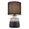 Rela Lampe à poser Luminaires Globo Lighting Noir, 1 lumière