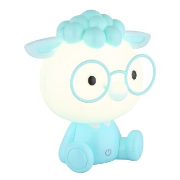 Sheepy Lampe à poser Luminaires Globo Lighting LED Bleu, Blanc, 1 lumière