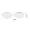 Leala Lampe à poser Luminaires Globo Lighting LED Blanc, 6 lumières, Changeur de couleurs