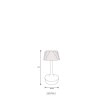 Lucio Lampe à poser Luminaires Globo Lighting LED Laiton, 1 lumière