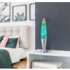 Etna Lampe à lave, Lampe à poser Luminaires Globo Lighting LED Argenté, 1 lumière