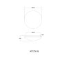 Patricia Plafonnier Luminaires Globo Lighting LED Blanc, 1 lumière