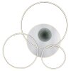 Invertina Plafonnier Luminaires Globo Lighting LED Argenté, 1 lumière, Télécommandes