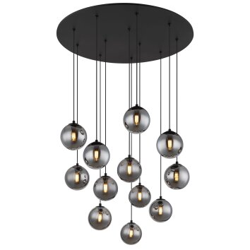 Riha Luminaires Globo Lighting Noir, 12 lumières