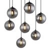 Riha Suspension Luminaires Globo Lighting Noir, 7 lumières