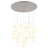 Riha Plafonnier Luminaires Globo Lighting Nickel mat, 12 lumières