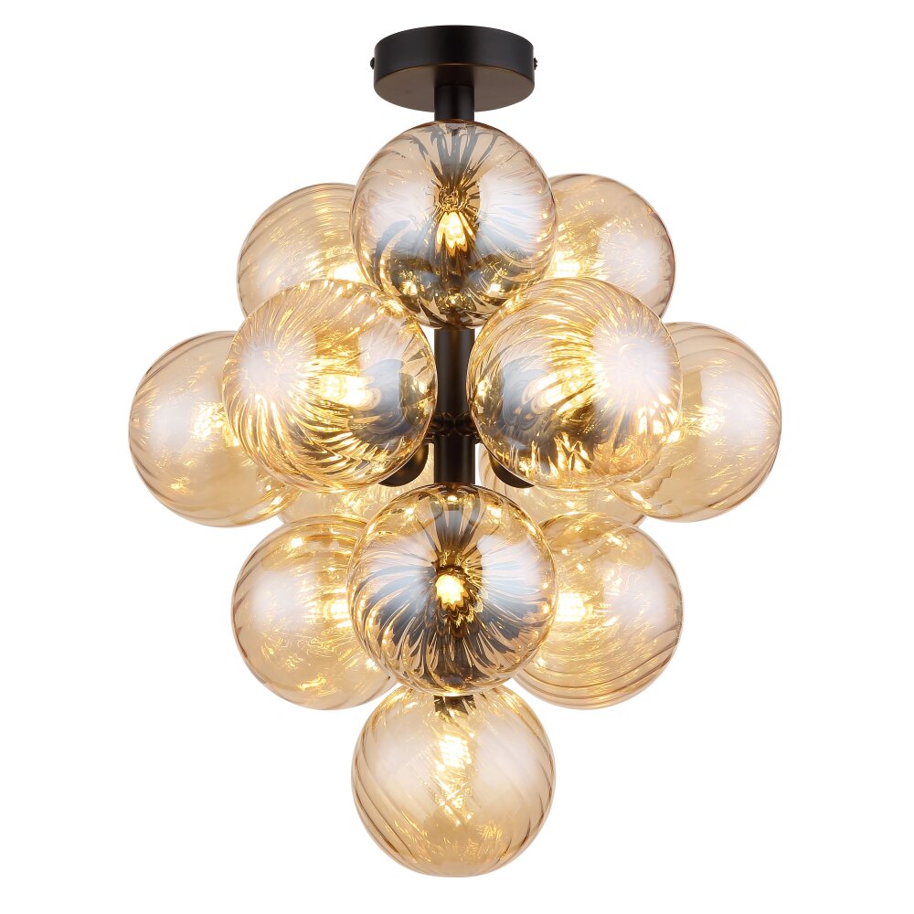 Conor Plafonnier Luminaires Globo Lighting Noir, 13 lumières main product photo