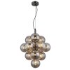 Conor Suspension Luminaires Globo Lighting Chrome, Noir, 13 lumières