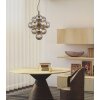 Conor Suspension Luminaires Globo Lighting Chrome, Noir, 13 lumières