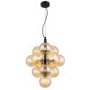 Conor Suspension Luminaires Globo Lighting Noir, 13 lumières