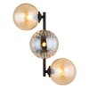 Conor Applique murale Luminaires Globo Lighting Noir, 3 lumières