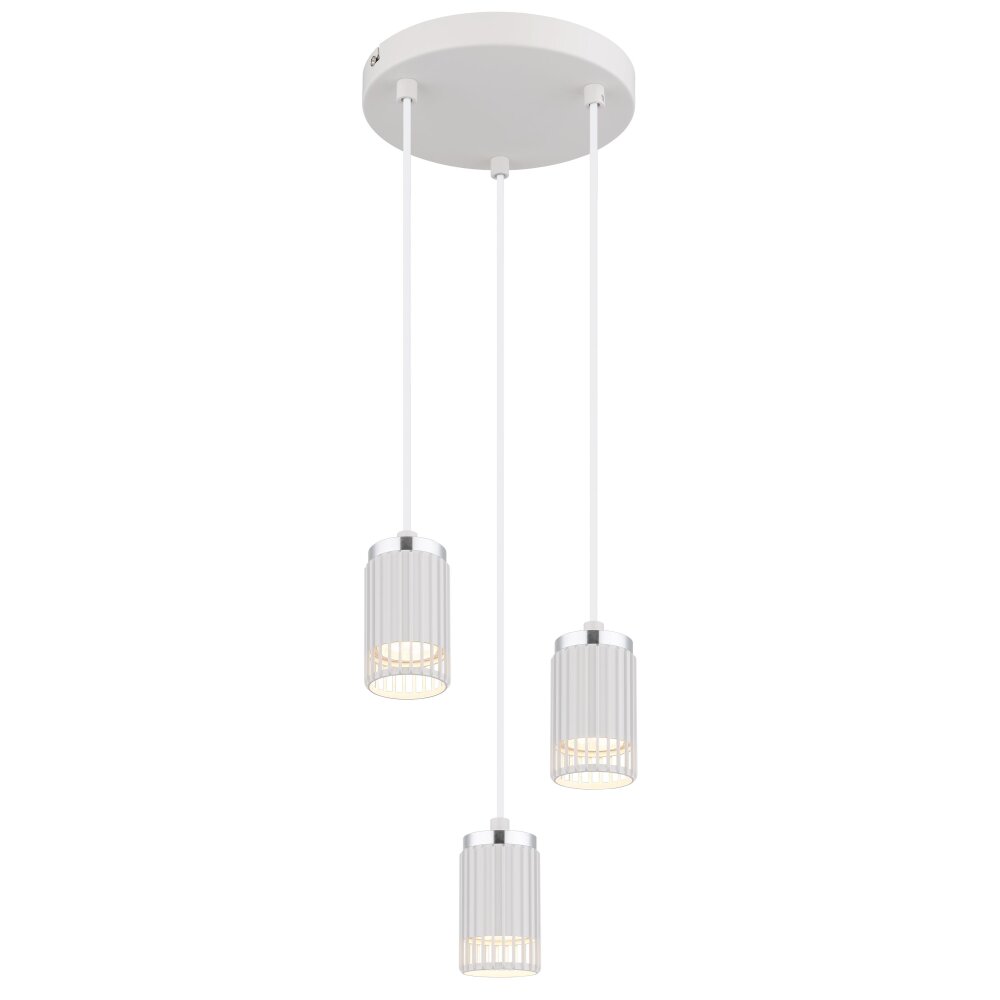 Korben Suspension Luminaires Globo Lighting Blanc, 3 lumières main product photo