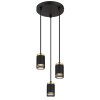 Korben Suspension Luminaires Globo Lighting Noir, 3 lumières
