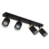 Korben Plafonnier Luminaires Globo Lighting Noir, 4 lumières