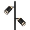 Korben Lampadaire Luminaires Globo Lighting Noir, 2 lumières