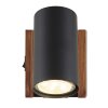 und Plafonnier, Spot de plafond, Applique murale, Spot mural Luminaires Globo Lighting Brun foncé, Noir, 1 lumière