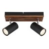 Kayden Plafonnier Luminaires Globo Lighting Brun foncé, Noir, 2 lumières