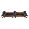Kayden Plafonnier Luminaires Globo Lighting Brun foncé, Noir, 3 lumières