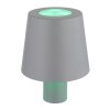 Yara Lampe à poser Luminaires Globo Lighting LED Gris, 1 lumière, Changeur de couleurs