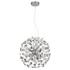 Katrina Lustre Luminaires Globo Lighting Chrome, 8 lumières