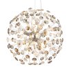 Katrina Lustre Luminaires Globo Lighting Chrome, 8 lumières