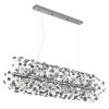 Katrina Lustre Luminaires Globo Lighting Chrome, 12 lumières