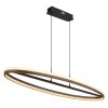 Della Suspension Luminaires Globo Lighting LED Noir, 1 lumière