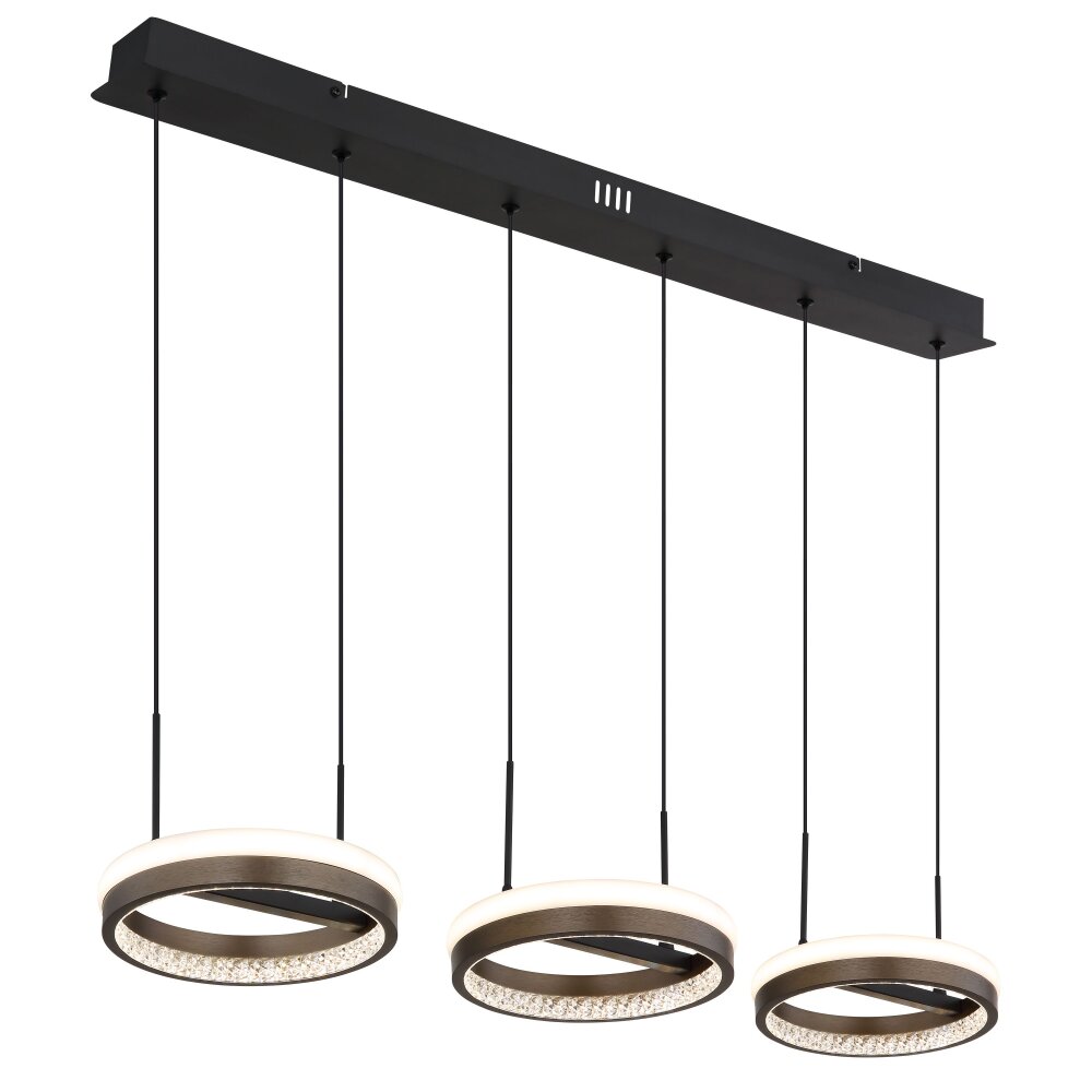 Della Suspension Luminaires Globo Lighting LED Noir, 1 lumière main product photo