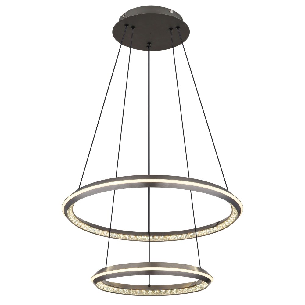 Alaina Suspension Luminaires Globo Lighting LED Gris, 1 lumière, Télécommandes main product photo