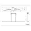 Boyd Suspension Luminaires Globo Lighting LED Noir, 1 lumière