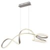 Swirl Suspension Luminaires Globo Lighting LED Nickel mat, 1 lumière